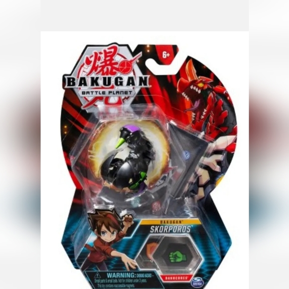 Bakugan Skorporos 2"Collectible Action Figure and Trading Card NEW - Picture 3 of 5